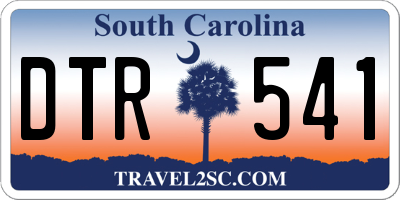 SC license plate DTR541