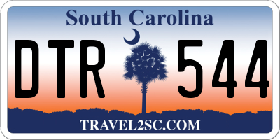 SC license plate DTR544