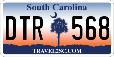 SC license plate DTR568
