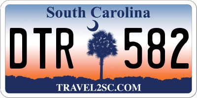 SC license plate DTR582