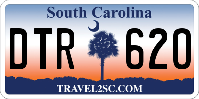 SC license plate DTR620