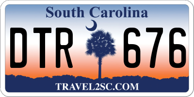 SC license plate DTR676