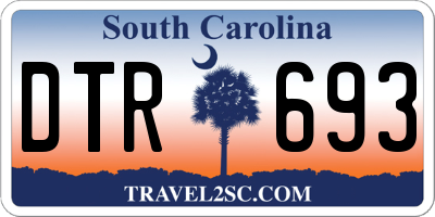 SC license plate DTR693