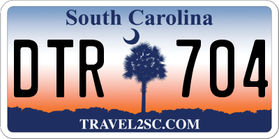 SC license plate DTR704