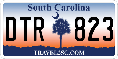 SC license plate DTR823