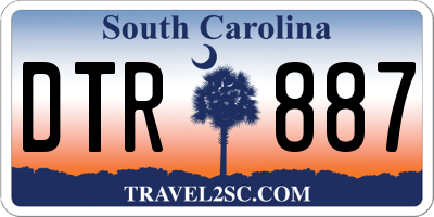 SC license plate DTR887