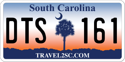 SC license plate DTS161