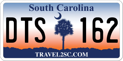 SC license plate DTS162