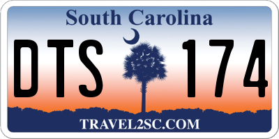 SC license plate DTS174