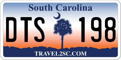 SC license plate DTS198