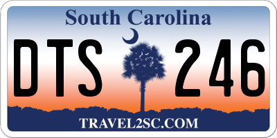 SC license plate DTS246
