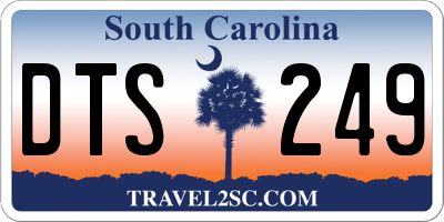 SC license plate DTS249