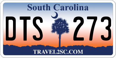 SC license plate DTS273