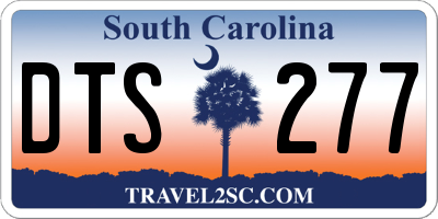 SC license plate DTS277