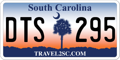 SC license plate DTS295