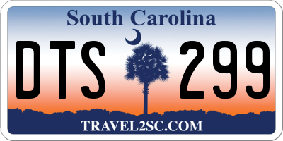 SC license plate DTS299