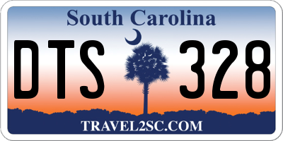 SC license plate DTS328