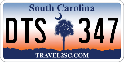 SC license plate DTS347