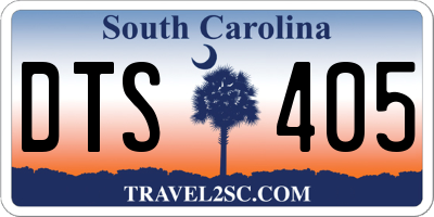 SC license plate DTS405
