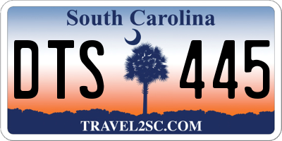 SC license plate DTS445