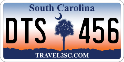 SC license plate DTS456