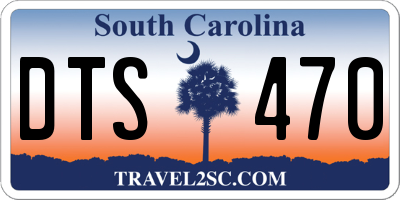 SC license plate DTS470