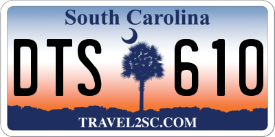 SC license plate DTS610