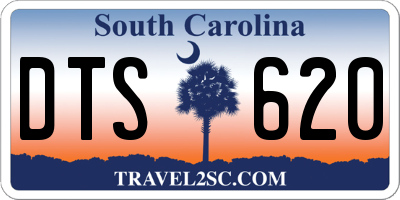 SC license plate DTS620