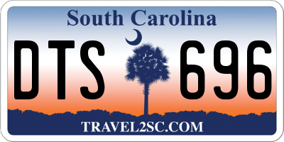 SC license plate DTS696