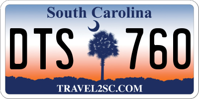 SC license plate DTS760
