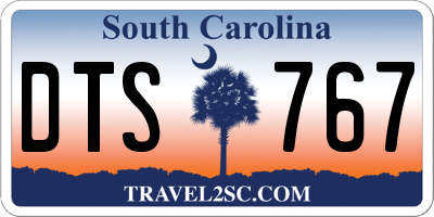 SC license plate DTS767