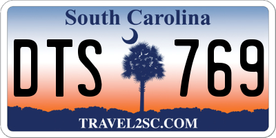 SC license plate DTS769