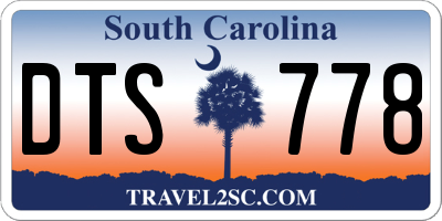 SC license plate DTS778