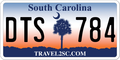 SC license plate DTS784