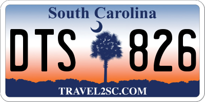SC license plate DTS826