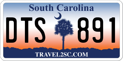 SC license plate DTS891