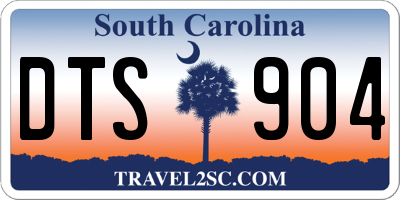 SC license plate DTS904