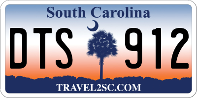 SC license plate DTS912