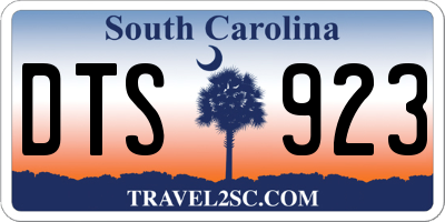 SC license plate DTS923