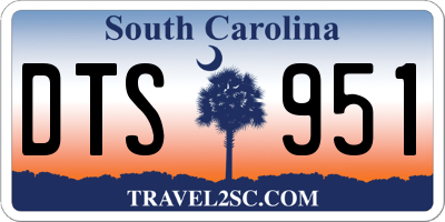 SC license plate DTS951