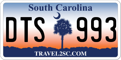 SC license plate DTS993