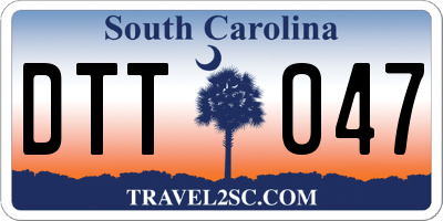 SC license plate DTT047