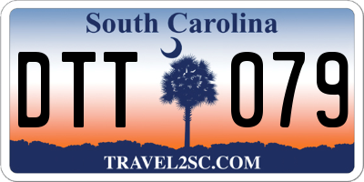SC license plate DTT079