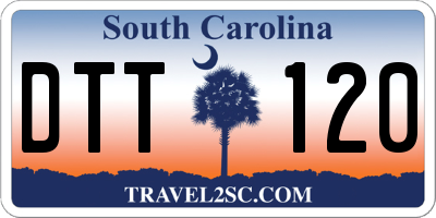 SC license plate DTT120