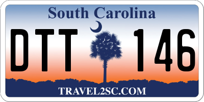 SC license plate DTT146