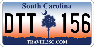 SC license plate DTT156