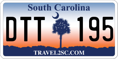 SC license plate DTT195
