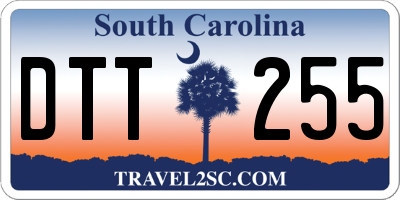 SC license plate DTT255