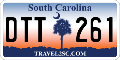 SC license plate DTT261