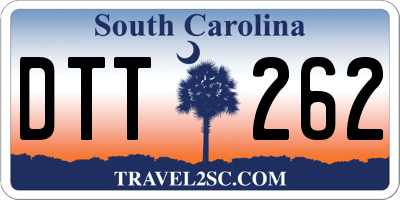 SC license plate DTT262
